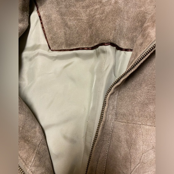 Tommy Bahamas Men’s 100% Leather Zip Up Field Coat Barn Jacket - Picture 10 of 15